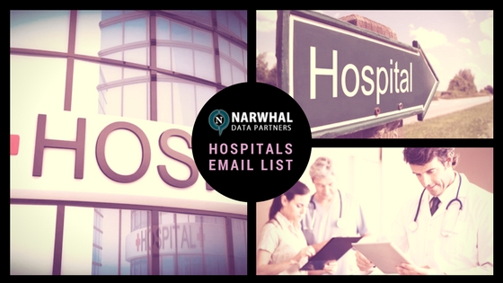 Narwhal Data Partners Hospitals Email List provides high ROI, better conversion rates and delivers highly targeted campaigns across the globe.